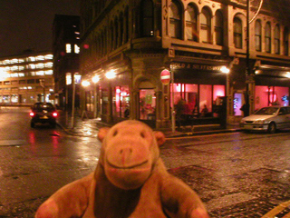 Mr Monkey across the street from Dough