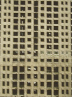 Detail of the abandoned skyscraper in Lanwei 1