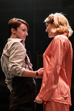 Jodie McNee as Kay Langrish and Kelly Hotten as Helen Giniver in 1944 - Royal Exchange Production photo by Richard Davenport