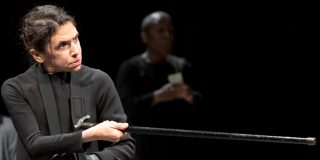 Kathryn Hunter as Bernarda Alba (Royal Exchange Production photo by Jonathon Keenan)