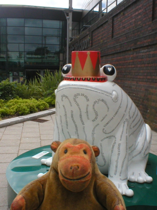 Mr Monkey looking at KermIT