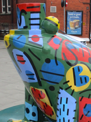 Robert the frog's left profile