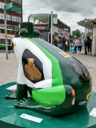 BUSter from behind, with tadpoles in the rear window