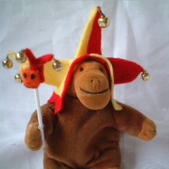 Monkey in his jester's cap