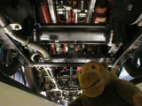 Under a locomotive
