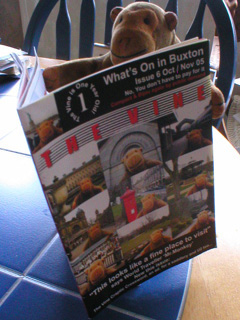 Mr Monkey reading the Vine - click to see the front cover