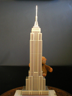 Mr Monkey climbing the Empire State Building