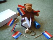 A monkey and his goodies