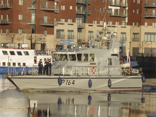 HMS Explorer on the Tyne