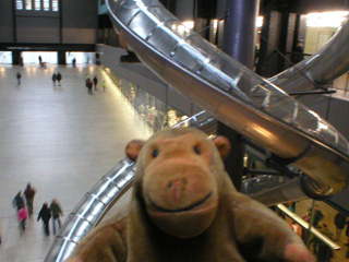 Mr Monkey looking down on Carsten Höller's Test Site