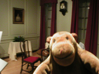 Mr Monkey in the mid 18th century room