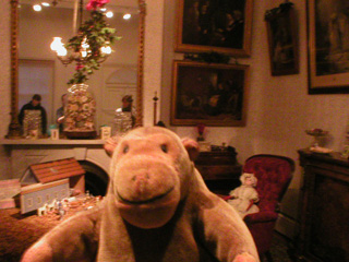 Mr Monkey in the Victorian room