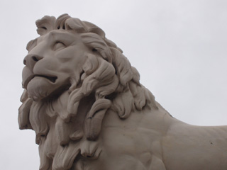 The head of the South Bank Lion