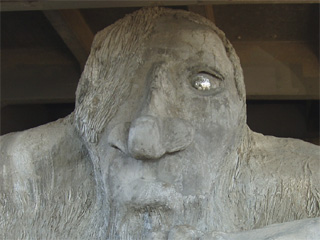 The face of the Fremont Troll