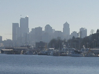 The towers of downtown Seattle