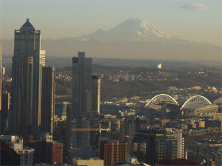 Downtown Seattle viewed from the Space Needle