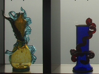 A pair of Chihuly vases