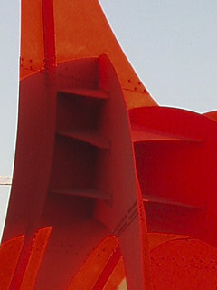 Alexander Calder's Eagle against the sun