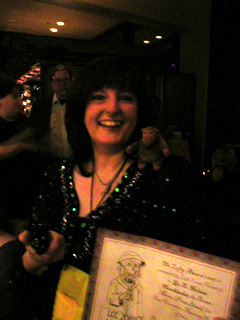 Mr Monkey with award winning author Donna Moore