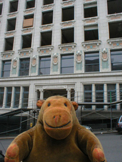 Mr Monkey looking at the Arctic Building