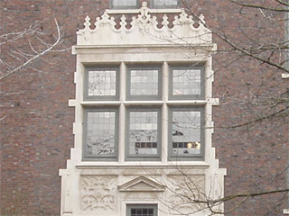 The window over the main door of the Rainier Club
