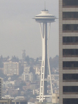 The Space Needle seen from Smith Tower