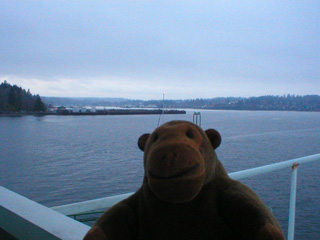 Mr Monkey looking at the entrance to Eagle Harbour
