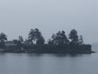 Houses in the mouth of Eagle Harbour