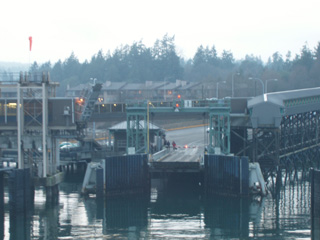 The Bainbridge Island ferry dock