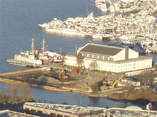 The Naval Reserve Building seen from the Space Needle