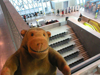 Mr Monkeylooking down on the Microsoft Auditorium