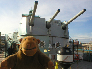 Mr Monkey looking at Y turret and the rear superstructure