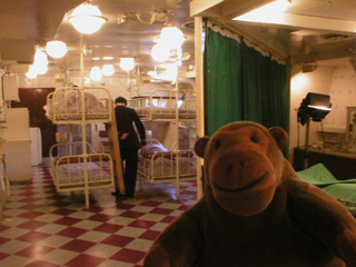 Mr Monkey looking at the sickbay