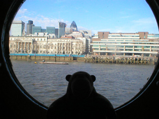 The view from the sickbay porthole