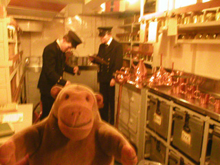 Mr Monkey looking into the Provision Issue Room
