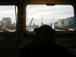 Mr Monkey on the Admiral's Bridge