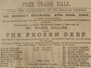 A playbill for The Frozen Deep