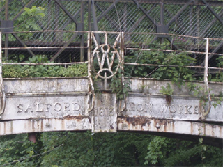 The decoration on Brabyns Park bridge