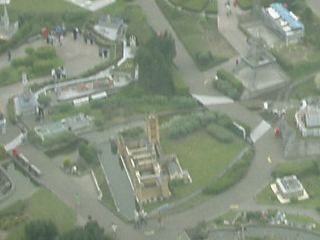 The Houses of Parliament and the Eiffel Tower in the Mini-Europe park