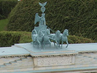 The Quadriga on top of the Brandenburg Gate