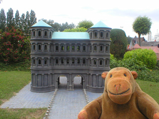 Mr Monkey looking at the Porta Nigra