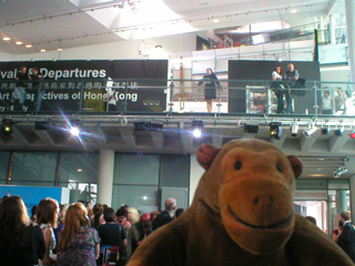 Mr Monkey looking up at Jo Mousley being Lee Krasner