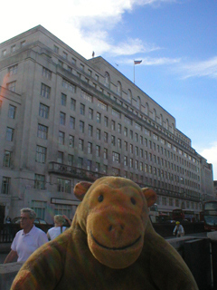 Mr Monkey looking at Brettenham House