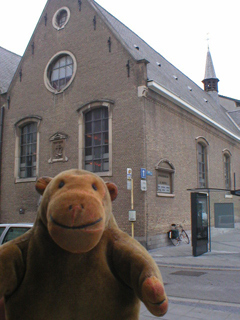 Mr Monkey outside the Capucin Church