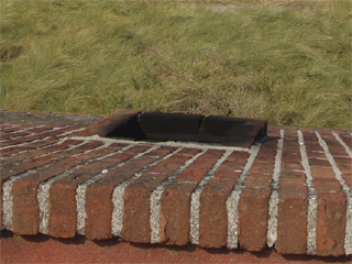 One of the chimneys of the fort