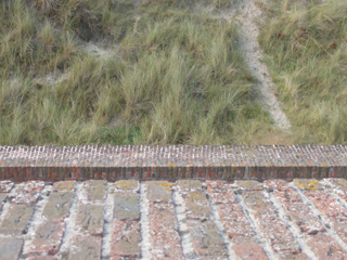 The outer wall seen from the top of the fort