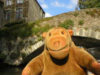 Mr Monkey going under a low bridge
