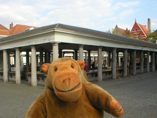 Mr Monkey looking at the fish market