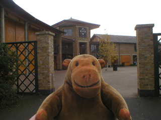 Mr Monkey looking back at the visitor centre