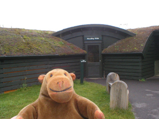 Mr Monkey outside the Headley Hide